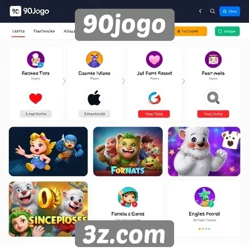 Recursos e funcionalidades do site 90jogo