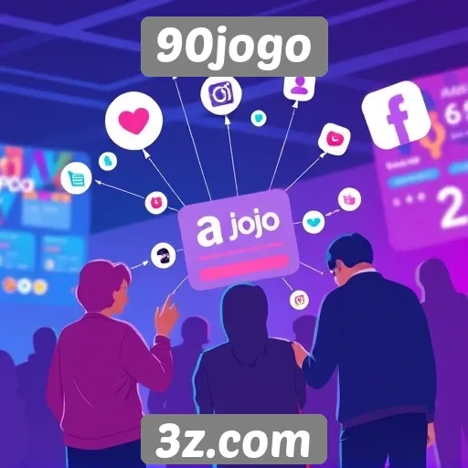 Plataforma 90jogo destaca integração com redes sociais
