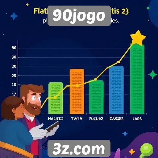 Estatísticas de usuários e popularidade do 90jogo